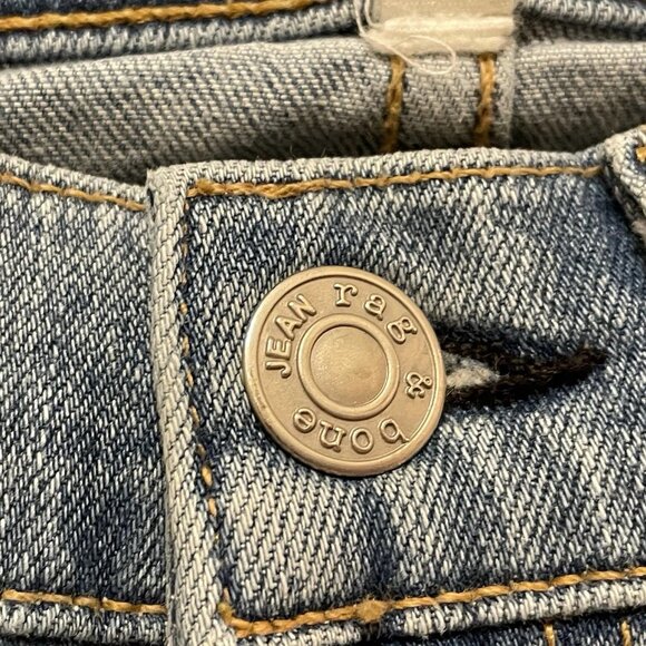 RAG & BONE Blue "Wiley"  Capri Raw Hem Skinny Jean Sz 2 - Picture 4 of 8